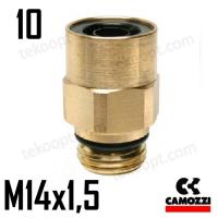 ФИТИНГ 10-М14Х1,5 ПРЯМОЙ CAMOZZI 9512 10-M14X1,5-RU01