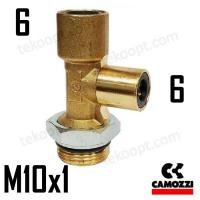 ФИТИНГ  6-М10Х1 ТРОЙНИК ВЕРТИКАЛЬНЫЙ CAMOZZI 9422 6-M10X1R