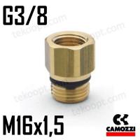 ФИТИНГ М16Х1,5-G3/8 CAMOZZI D2532 M16X1,5-3/8-RF01
