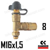 ФИТИНГ  8-М16Х1,5 ТРОЙНИК С VPC ВЕРТИКАЛЬНЫЙ CAMOZZI D2072 8-M16X1,5-V01