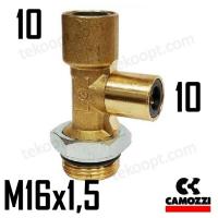 ФИТИНГ 10-М16Х1,5 ТРОЙНИК ВЕРТИКАЛЬНЫЙ CAMOZZI 9422 10-M16X1,5