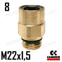 ФИТИНГ  8-М22Х1,5 ПРЯМОЙ CAMOZZI 9512 8-M22X1,5C