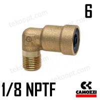 ФИТИНГ  6-1/8 NPTF УГЛОВОЙ CAMOZZI 9500 6-02-C