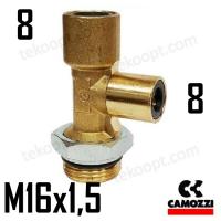 ФИТИНГ  8-М16Х1,5 ТРОЙНИК ВЕРТИКАЛЬНЫЙ CAMOZZI 9422 8-M16X1,5C