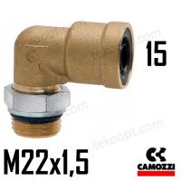ФИТИНГ 15-М22Х1,5 УГЛОВОЙ CAMOZZI 9502 15-M22X1,5TC