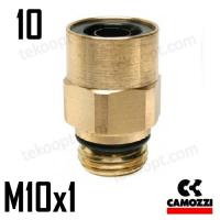 ФИТИНГ 10-М10Х1 ПРЯМОЙ CAMOZZI 9512 10-M10X1-RU01