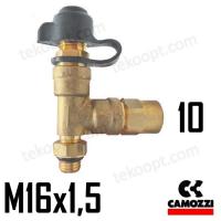 ФИТИНГ 10-М16Х1,5 ТРОЙНИК С VPC ВЕРТИКАЛЬНЫЙ CAMOZZI D2072 10-M16X1,5-V01