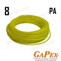 Трубка  8/6 PA12 100M. ЖЕЛТАЯ GaPex PA 12 8*6 GaPex (YELLOW)