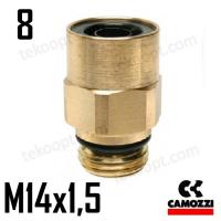 ФИТИНГ  8-М14Х1,5 ПРЯМОЙ CAMOZZI 9512 8-M14X1,5C