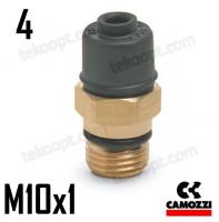 ФИТИНГ  4-М10Х1 ПРЯМОЙ CAMOZZI D6512 4-M10X1C