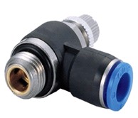 Фитинг  4-G1/4 регулятор расхода воздуха - дроссель CDC Pneumatics NSC04-G02