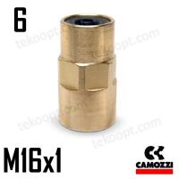 ФИТИНГ  6-М16Х1 ПРЯМОЙ ВНУТРЕНЯЯ РЕЗЬБА CAMOZZI 9463 6-M16X1