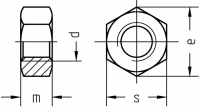 Гайка М12х1,25 DIN 934 10