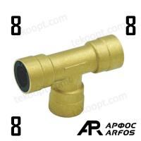 Фитинг  8-8-8 тройник ARFOS АРФОС 137080000 аналог CAMOZZI 9540 8-C SIRIT 2570080603 2870080603 