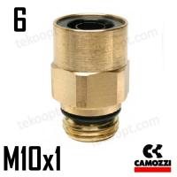 ФИТИНГ  6-М10Х1 ПРЯМОЙ CAMOZZI 9512 6-M10X1C