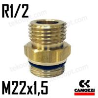 ФИТИНГ R1/2-М22Х1,5 CAMOZZI D2512 1/2-M22X1,5-RU01
