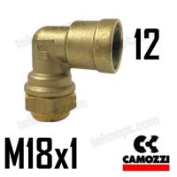 ФИТИНГ 12-M18X1 УГЛОВОЙ ПРОХОДНОЙ CAMOZZI 9550 12-M18X1-S01-C