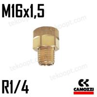 ФИТИНГ 1/4NPTF-М16Х1,5 ПЕРЕХОДНИК CAMOZZI D2521 1/4NPTF-M16X1,5-RU01