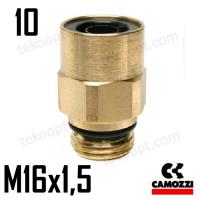 ФИТИНГ 10-М16Х1,5 ПРЯМОЙ CAMOZZI 9512 10-M16X1,5C