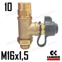ФИТИНГ 10-М16Х1,5 ТРОЙНИК С VPC ВЕРТИКАЛЬНЫЙ CAMOZZI D2072 10-M16X1,5-V02