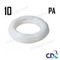 Трубка 10/8 PA12 100м  матовая CDC Pneumatics PA1008 WHITE