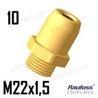 Фитинг 10-M22 прямой RAUFOSS 6237307